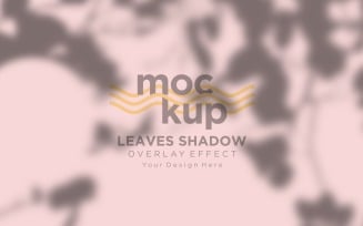 Leaves Shadow Overlay Effect Mockup 348