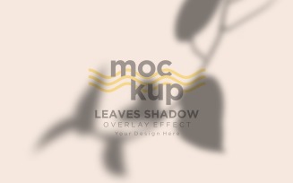 Leaves Shadow Overlay Effect Mockup 349