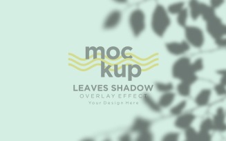 Leaves Shadow Overlay Effect Mockup 355