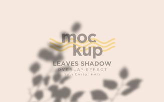 Leaves Shadow Overlay Effect Mockup 359