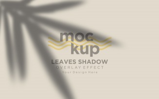 Leaves Shadow Overlay Effect Mockup 366