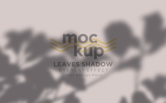 Leaves Shadow Overlay Effect Mockup 371