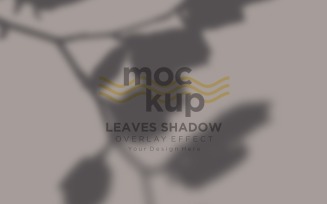 Leaves Shadow Overlay Effect Mockup 372