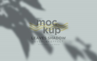 Leaves Shadow Overlay Effect Mockup 373