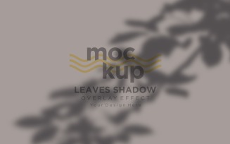Leaves Shadow Overlay Effect Mockup 382