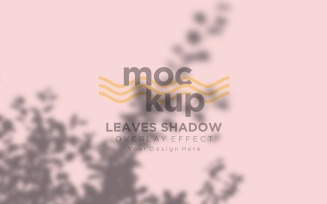 Leaves Shadow Overlay Effect Mockup 388