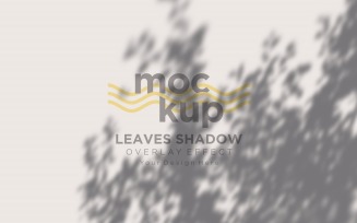 Leaves Shadow Overlay Effect Mockup 390