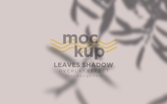 Leaves Shadow Overlay Effect Mockup 391