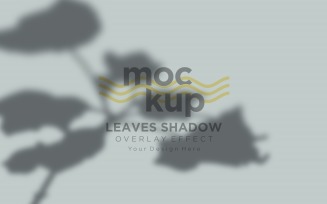 Leaves Shadow Overlay Effect Mockup 393