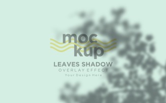 Leaves Shadow Overlay Effect Mockup 395