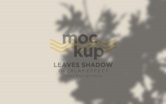 Leaves Shadow Overlay Effect Mockup 406