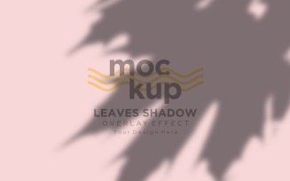 Leaves Shadow Overlay Effect Mockup 408