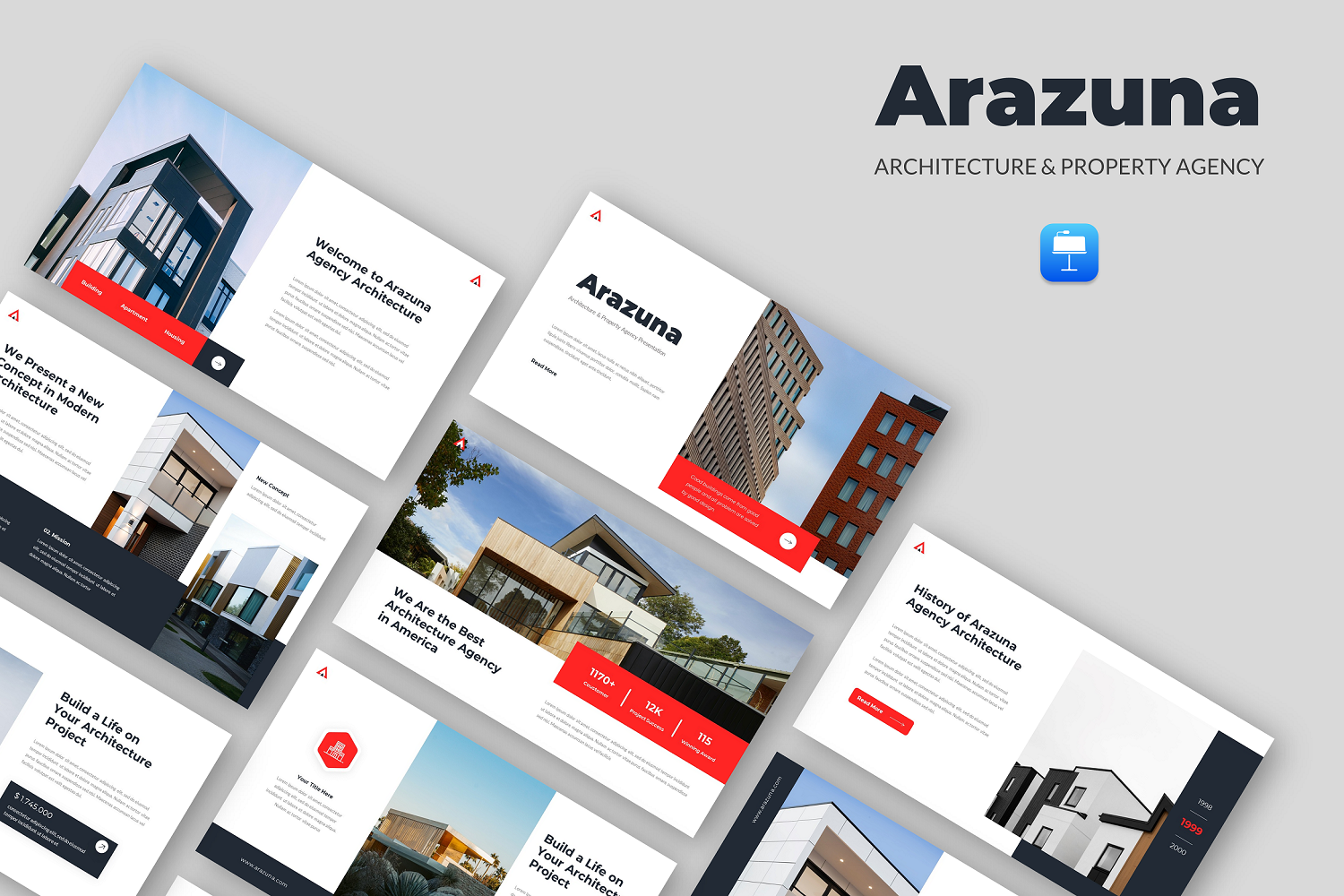 Arazuna - Architecture & Property Agency Keynote Template