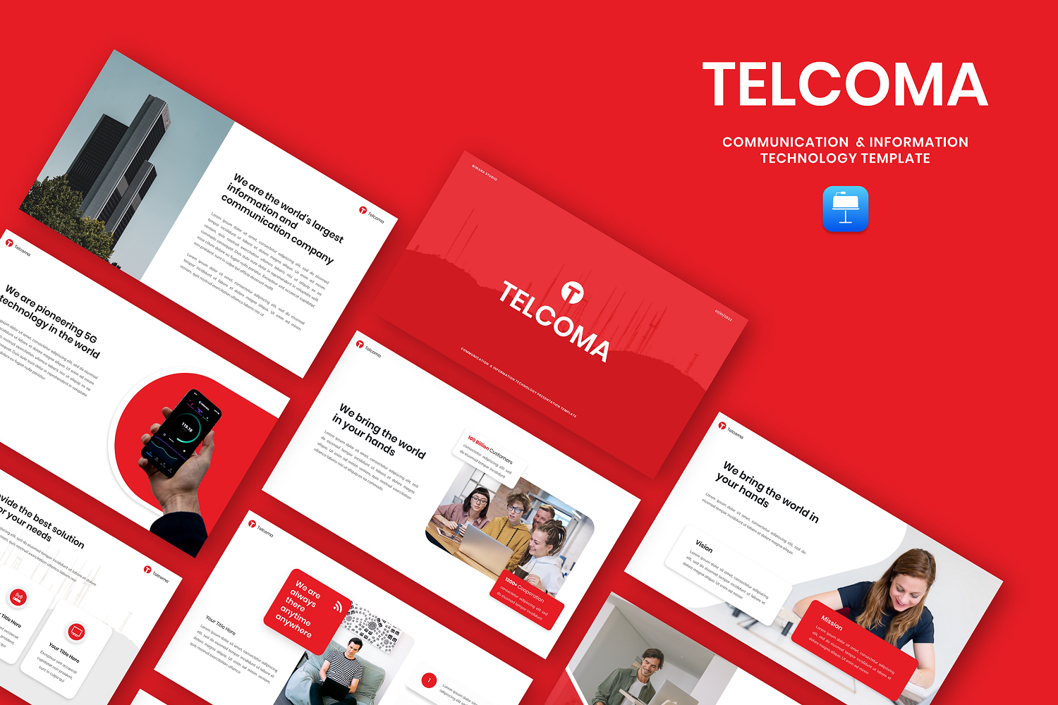 Telcoma - Communication & information Technology Keynote Template