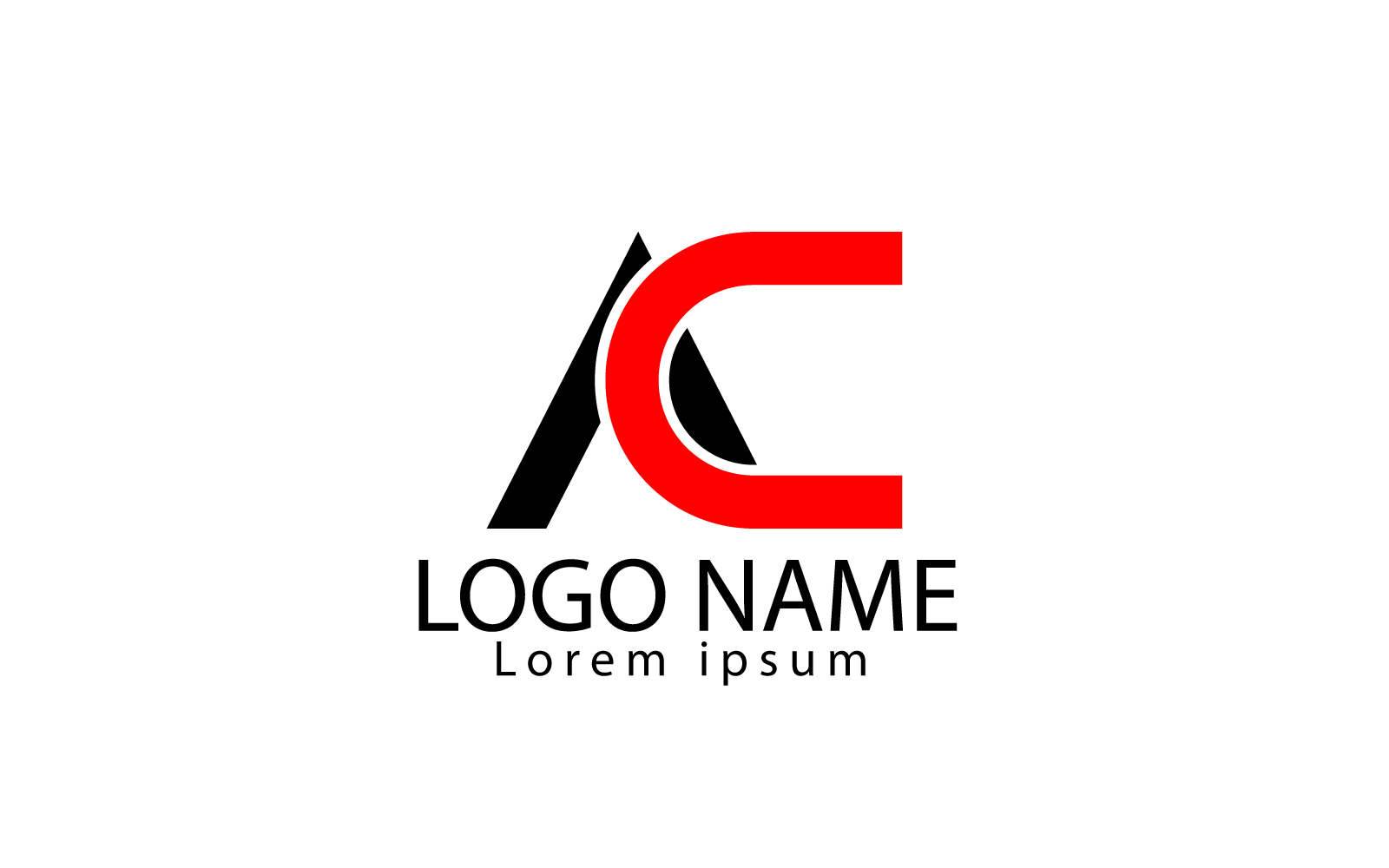 Creative and Simple AC Logo