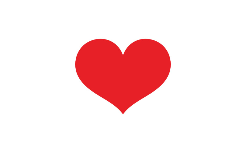 Heart Love Clipart Symbol Icon Vector Illustration v10