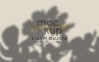 Leaves Shadow Overlay Effect Mockup 416
