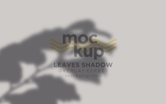 Leaves Shadow Overlay Effect Mockup 417