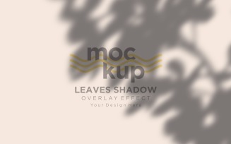 Leaves Shadow Overlay Effect Mockup 419