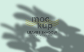 Leaves Shadow Overlay Effect Mockup 425
