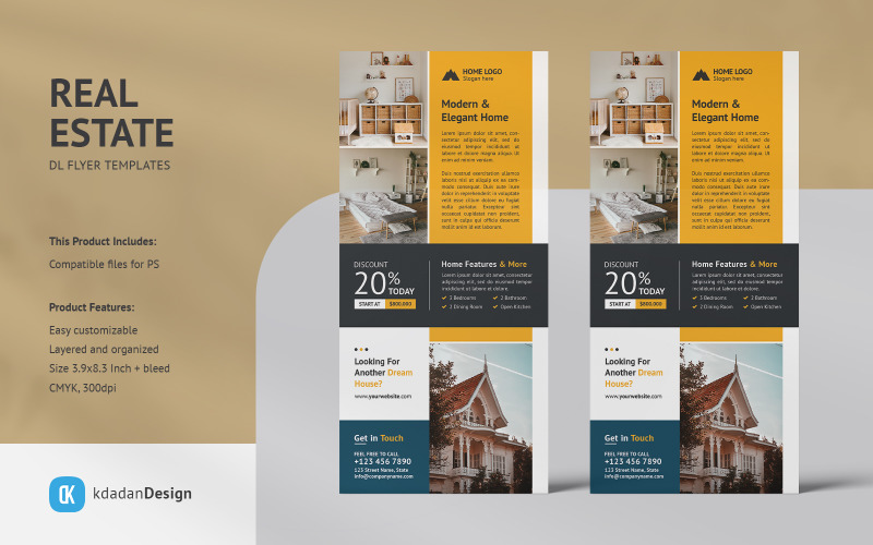 Real Estate DL Flyers Vol 51 Corporate Identity