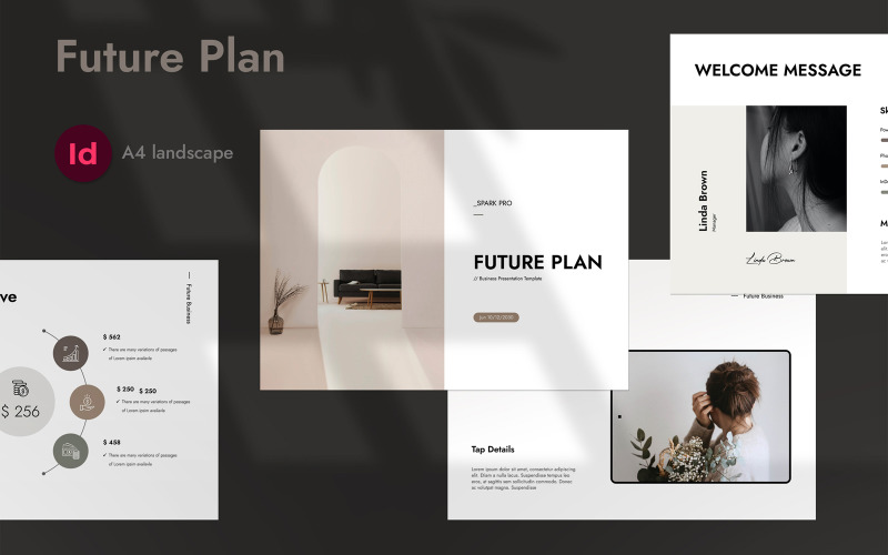A4 Future Plan Template Layout Corporate Identity