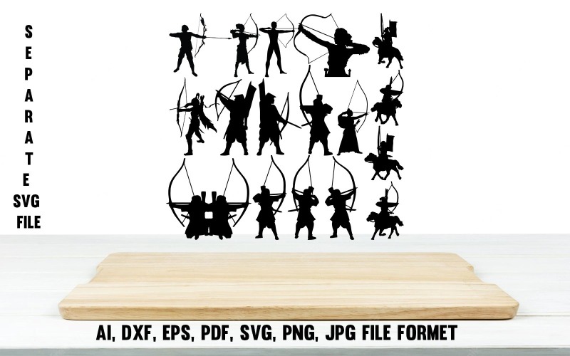 Archery svg, In Silhouette, Hunter png, Accuracy, Adult, Aiming, Ammunition Vector Graphic