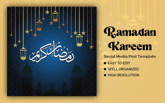 Islamic Ramadan Kareem Ready to Use Social Media Template
