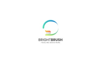 Bright Brush Gradient Logo