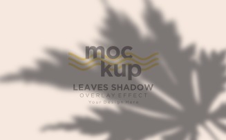 Leaves Shadow Overlay Effect Mockup 439