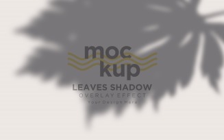 Leaves Shadow Overlay Effect Mockup 440