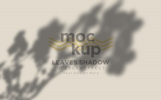 Leaves Shadow Overlay Effect Mockup 455