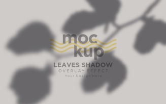 Leaves Shadow Overlay Effect Mockup 457