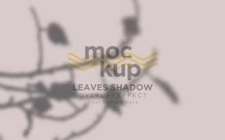 Leaves Shadow Overlay Effect Mockup 461