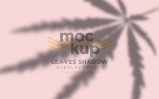 Leaves Shadow Overlay Effect Mockup 468
