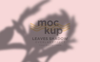 Leaves Shadow Overlay Effect Mockup 478