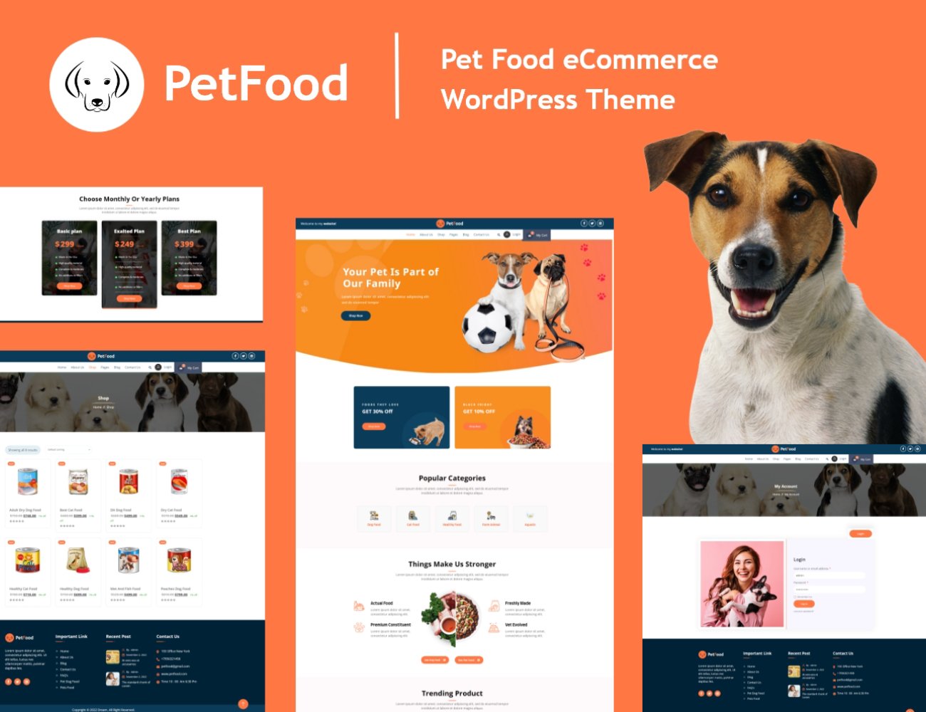 Template #316737 Dog Food Webdesign Template - Logo template Preview