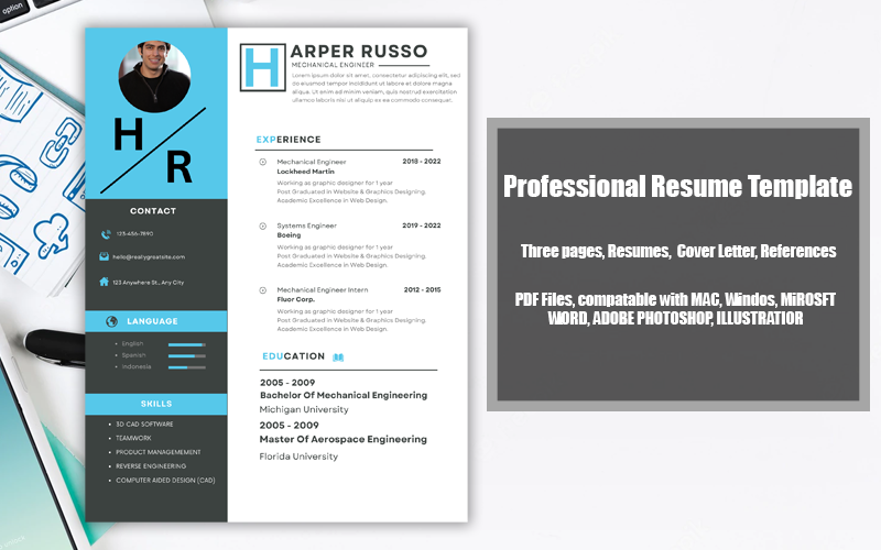 Kit Graphique #316756 Modern Resume Divers Modles Web - Logo template Preview