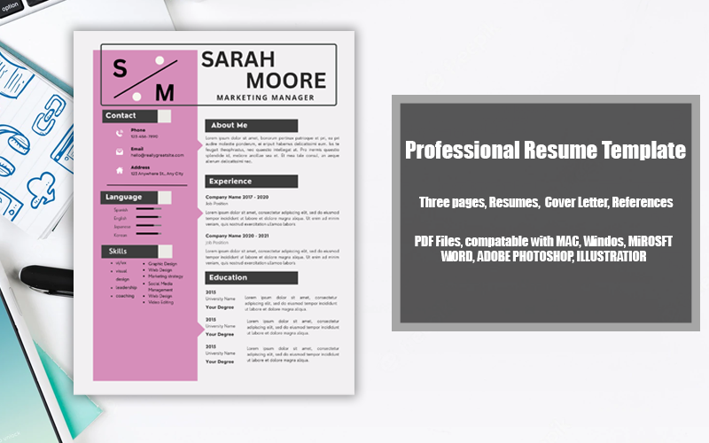 Kit Graphique #316763 Resume Template Divers Modles Web - Logo template Preview