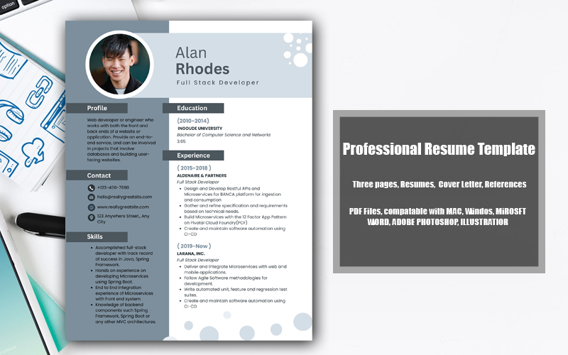 Printable Resume Template PDFAlan Rhodes
