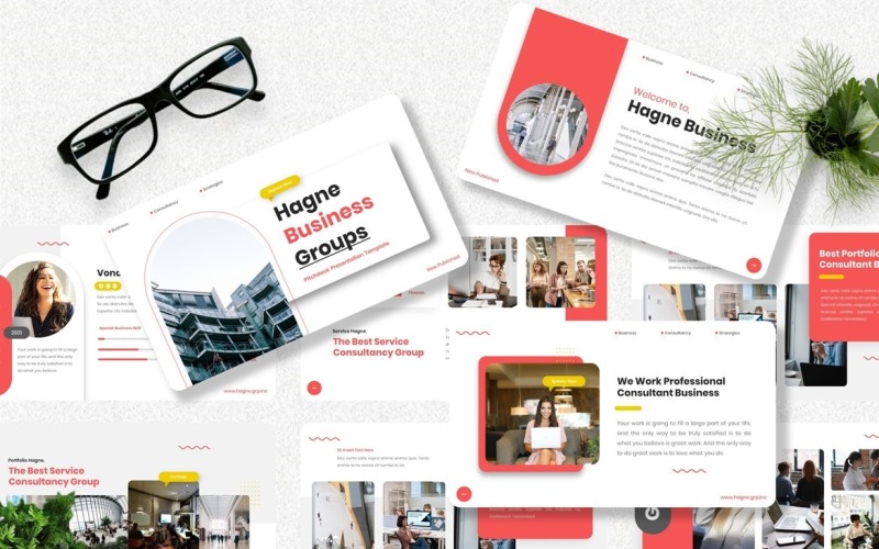 Hagne - Pitch Deck Powerpoint Template PowerPoint Template
