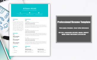Printable Resume Template PDF Allison Hicks