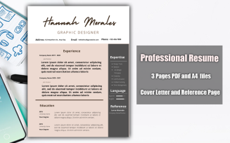 Printable Resume Template PDF Brown, Tan, and White