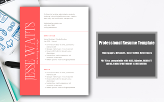 Printable Resume Template PDF Jesse Watts