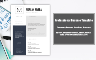 Printable Resume Template PDF Morgan Rivera