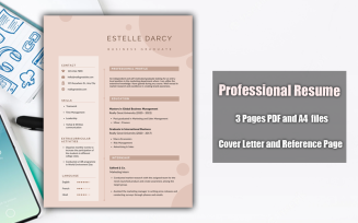 Printable Resume Template PDF Tan-Brown