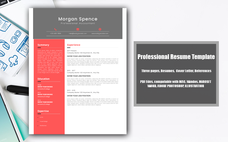 Printable Resume Template PDF Morgan Spence