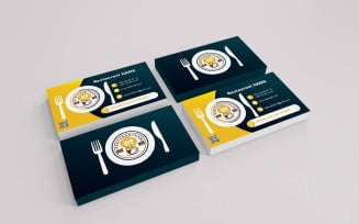 Business Card Restaurant Three Color