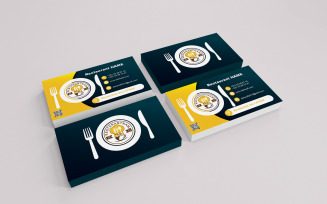 Business Card Restaurant Three Color