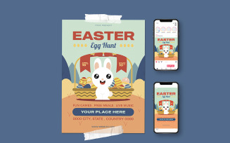 Easter Egg Hunt Celebration Flyer